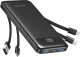 Charmast Power Bank with Built in 4 Cables, 10000mAh Portable Charger
